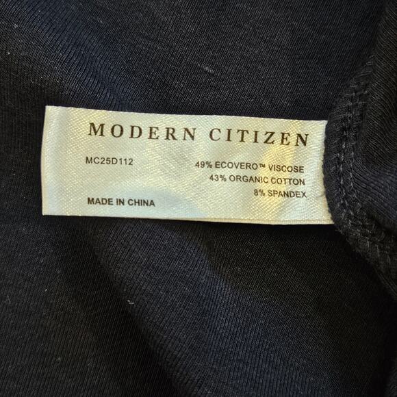 Modern Citizen Prima Jersey Midi Dress Petite S Navy Blue Band Waist Minimalist - Picture 9 of 9